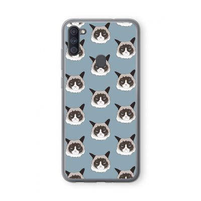 It's a Purrr Case: Samsung Galaxy A11 Transparant Hoesje