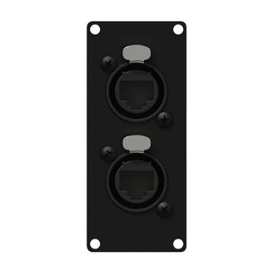 Caymon CASY168/B 2x Ethercon naar RJ45 plaatje 1 space