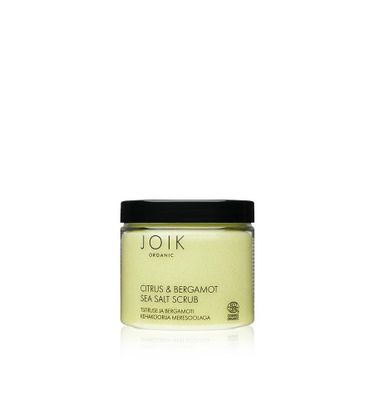 Citrus & bergamot sea salt scrub organic vegan