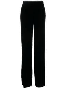 Emporio Armani pantalon droit à taille élastiquée - Noir