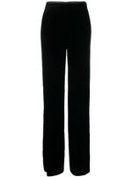 Emporio Armani pantalon droit à taille élastiquée - Noir