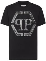 Philipp Plein t-shirt en coton à logo imprimé - Noir - thumbnail