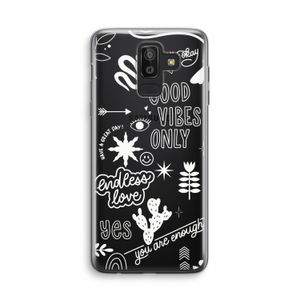 Good vibes: Samsung Galaxy J8 (2018) Transparant Hoesje