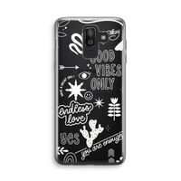 Good vibes: Samsung Galaxy J8 (2018) Transparant Hoesje