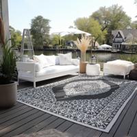 Dubbelzijdig Buitenkleed Meekly Zwart 160x230 Cm Laagpolig Elle Decoration - Dekbed-Discounter.nl