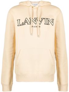 Lanvin hoodie à logo brodé - Tons neutres