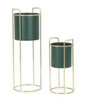 VAASHOUDER GRENT SLIM SET 2 STUKS CM Ø 24X70-19,5X45