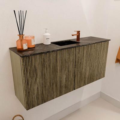 Toiletmeubel Mondiaz Joya Dlux | 90 cm | Meubelkleur Dusk | Faye wastafel Lava Wasbak Midden | 1 kraangat