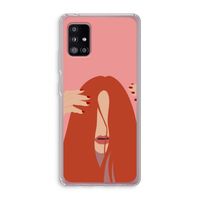 Woke up like this: Samsung Galaxy A51 5G Transparant Hoesje
