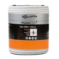 Gallagher PowerLine lint 20mm wit 200m - 106236 106236