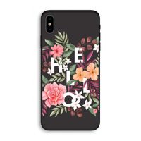 Hello in flowers: iPhone X Biologisch afbreekbaar hoesje