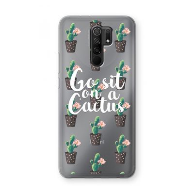 Cactus quote: Xiaomi Redmi 9 Transparant Hoesje