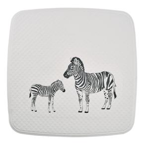 RIDDER RIDDER Douchemat Zebra 54x54 cm wit en zwart