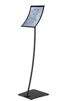 Info-standaard A4 zwart gebogen