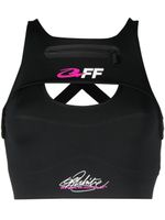 Off-White brassière de sport For Run - Noir - thumbnail