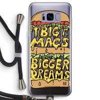 Big Macs Bigger Dreams: Samsung Galaxy S8 Transparant Hoesje met koord