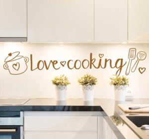 Keuken sticker love cooking