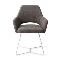 Jesper Home Yanai eetkamerstoel Amazing Grey beehive white