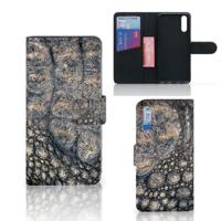 Huawei P20 | Telefoonhoesje | Met pasjeshouder | Krokodillenprint Huawei P20 | Telefoonhoesje | Met pasjeshouder | Krokodillenprint