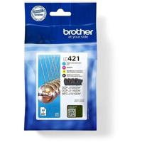 Pak van 4 LC421VAL-inktcartridges - BROTHER - Zwart, cyaan, magenta en geel standaardcapaciteit van 200 pagina's - voor DCP-J1050DW
