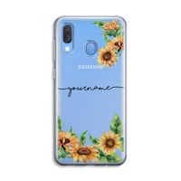 Zonnebloemen: Samsung Galaxy A40 Transparant Hoesje