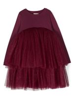 Douuod Kids robe tutu Rose à fleurs - Violet