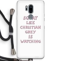 Christian Grey: LG G7 Thinq Transparant Hoesje met koord
