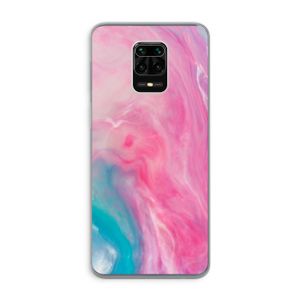 Roze explosie: Xiaomi Redmi Note 9 Pro Transparant Hoesje