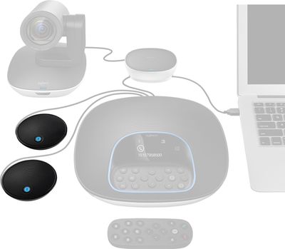 Logitech Expansion Microphone Zwart Tafelmicrofoon