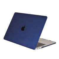 Lunso MacBook Air 13 inch (2018-2019) cover hoes - case - Mat Marineblauw - thumbnail