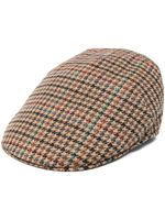 Borsalino casquette à motif pied-de-poule - Marron