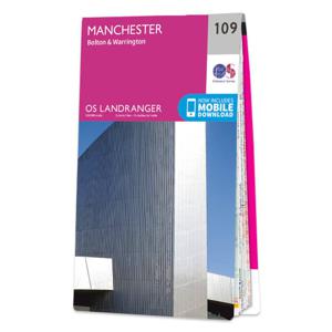 Wandelkaart - Topografische kaart 109 Landranger Manchester, Bolton & Warrington | Ordnance Survey