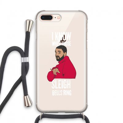 Sleigh Bells Ring: iPhone 7 PLUS Transparant Hoesje met koord