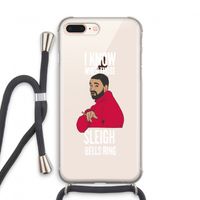 Sleigh Bells Ring: iPhone 7 PLUS Transparant Hoesje met koord