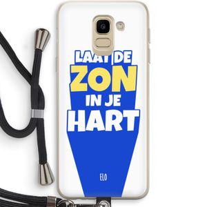 Laat de zon in je hart: Samsung Galaxy J6 (2018) Transparant Hoesje met koord