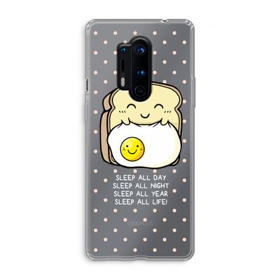 Sleep All Day: OnePlus 8 Pro Transparant Hoesje