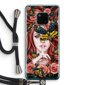 Lady Moth: Huawei Mate 20 Pro Transparant Hoesje met koord