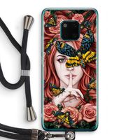 Lady Moth: Huawei Mate 20 Pro Transparant Hoesje met koord
