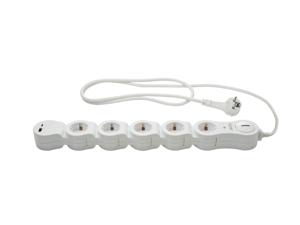 TRONIC Handige stekkerdoos met USB (Let op: LV OSNL) (witte stekkerdoos)