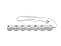 TRONIC Handige stekkerdoos met USB (Let op: LV OSNL) (witte stekkerdoos)