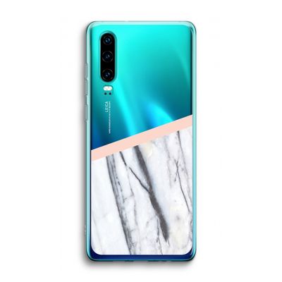 A touch of peach: Huawei P30 Transparant Hoesje