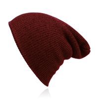Beanie Muts in Katoenblend voor Mannen - Bordeaux Beanie Muts in Katoenblend voor Mannen - Bordeaux
