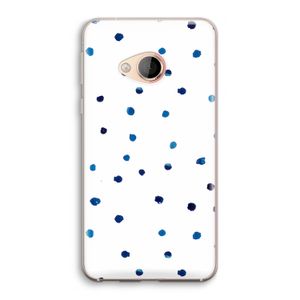 Blauwe stippen: HTC U Play Transparant Hoesje