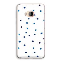 Blauwe stippen: HTC U Play Transparant Hoesje