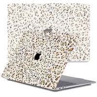 Lunso MacBook Pro 13 inch M1/M2 (2020-2022) cover hoes - case - Leopard Rose Gold