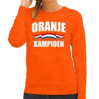 Oranje sweater / trui Holland / Nederland supporter oranje kampioen EK/ WK voor dames
