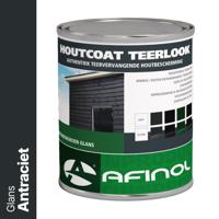 Afinol Houtcoat Teerlook Glans Antraciet 750 ml