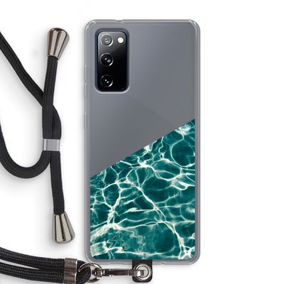 Weerkaatsing water: Samsung Galaxy S20 FE / S20 FE 5G Transparant Hoesje met koord