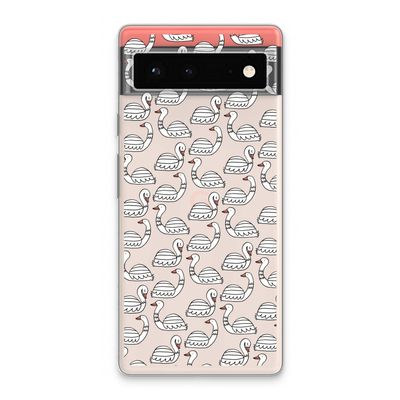Zwanen: Google Pixel 6 Transparant Hoesje