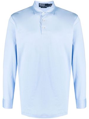 Polo Ralph Lauren polo en coton à manches longues - Bleu